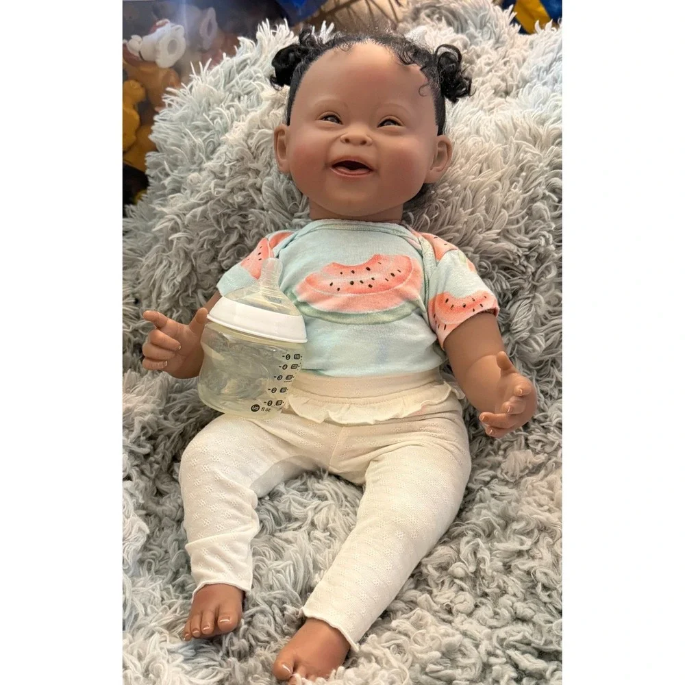 Paradise Galleries-Emma Down Syndrome Awareness Reborn Doll + Extras (NEW)
